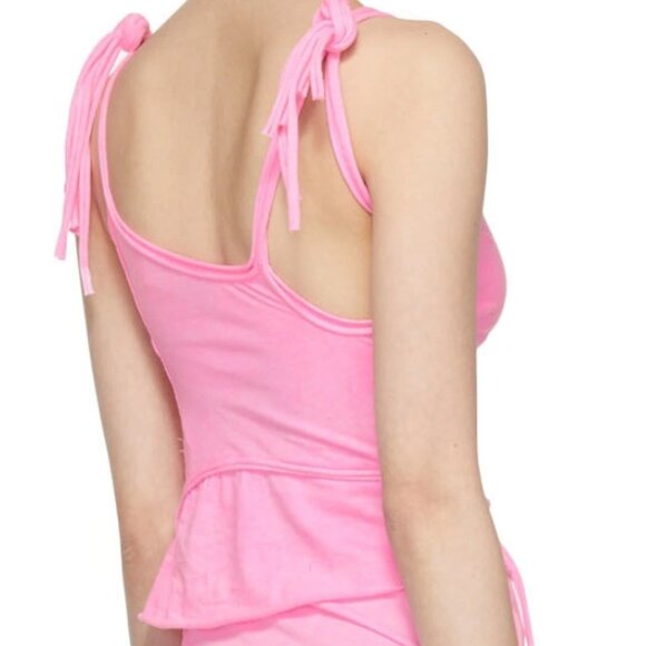 Ottolinger Pink Asymmetrical Tank - Picture 5 of 6
